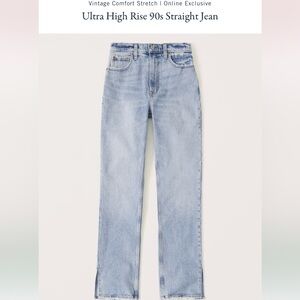 Abercrombie - Women’s Light Jeans with Vent Hem